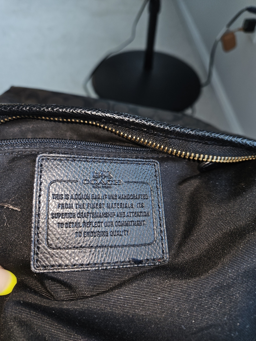 Coach Signature Crossbody in Brown/Black - Picture 4 of 11